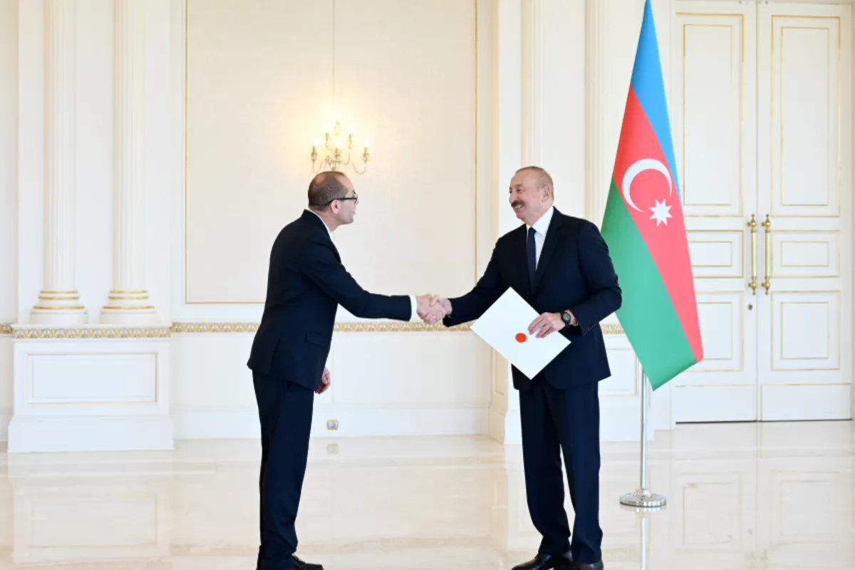 Azerbaijani President Receives Credentials of Incoming Israeli Ambassador