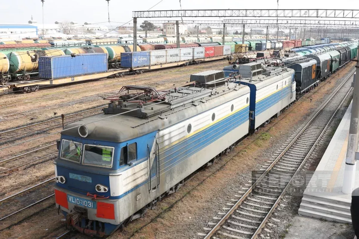 Russian Grain Freight Train to Armenia Departs Bilajari Station