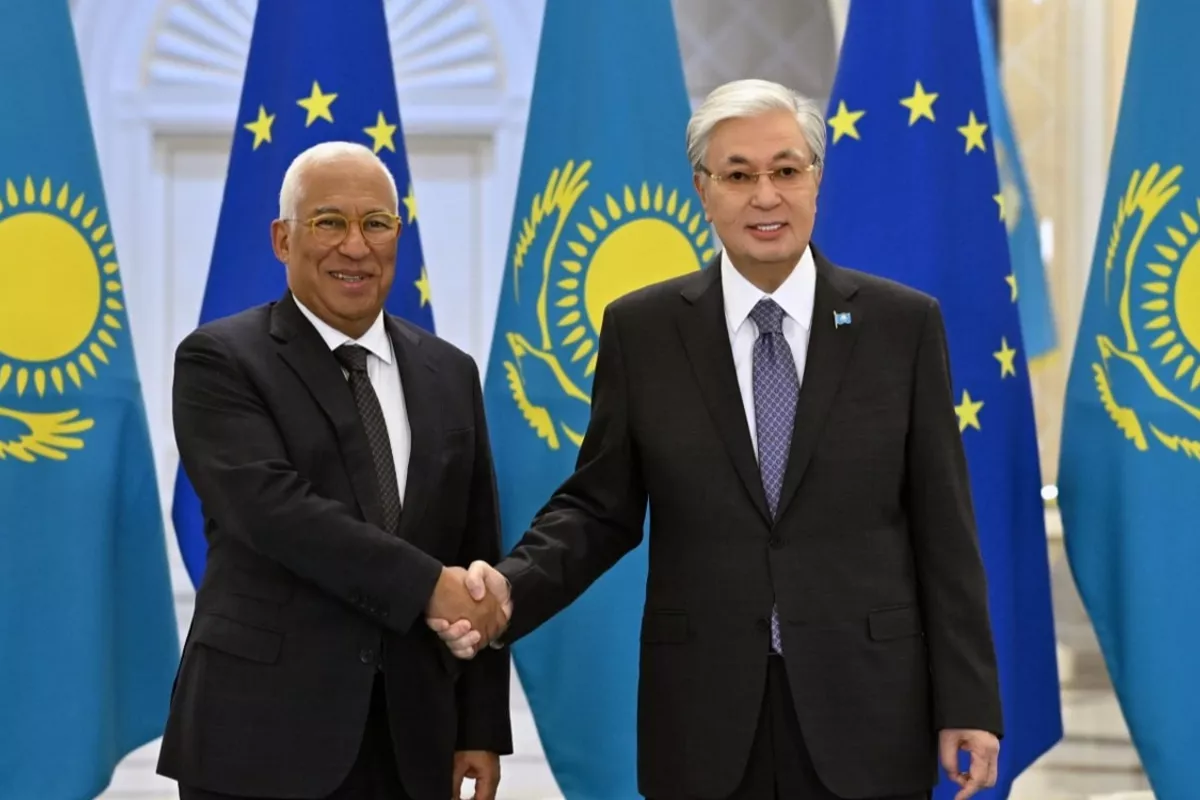 Kazakh Leader Welcomes European Council President