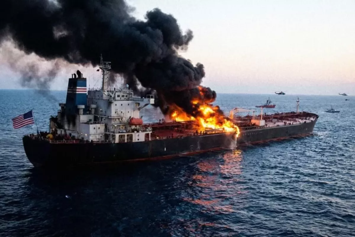 Iran Attacks Tanker After Attempted Transit on US Navy Route