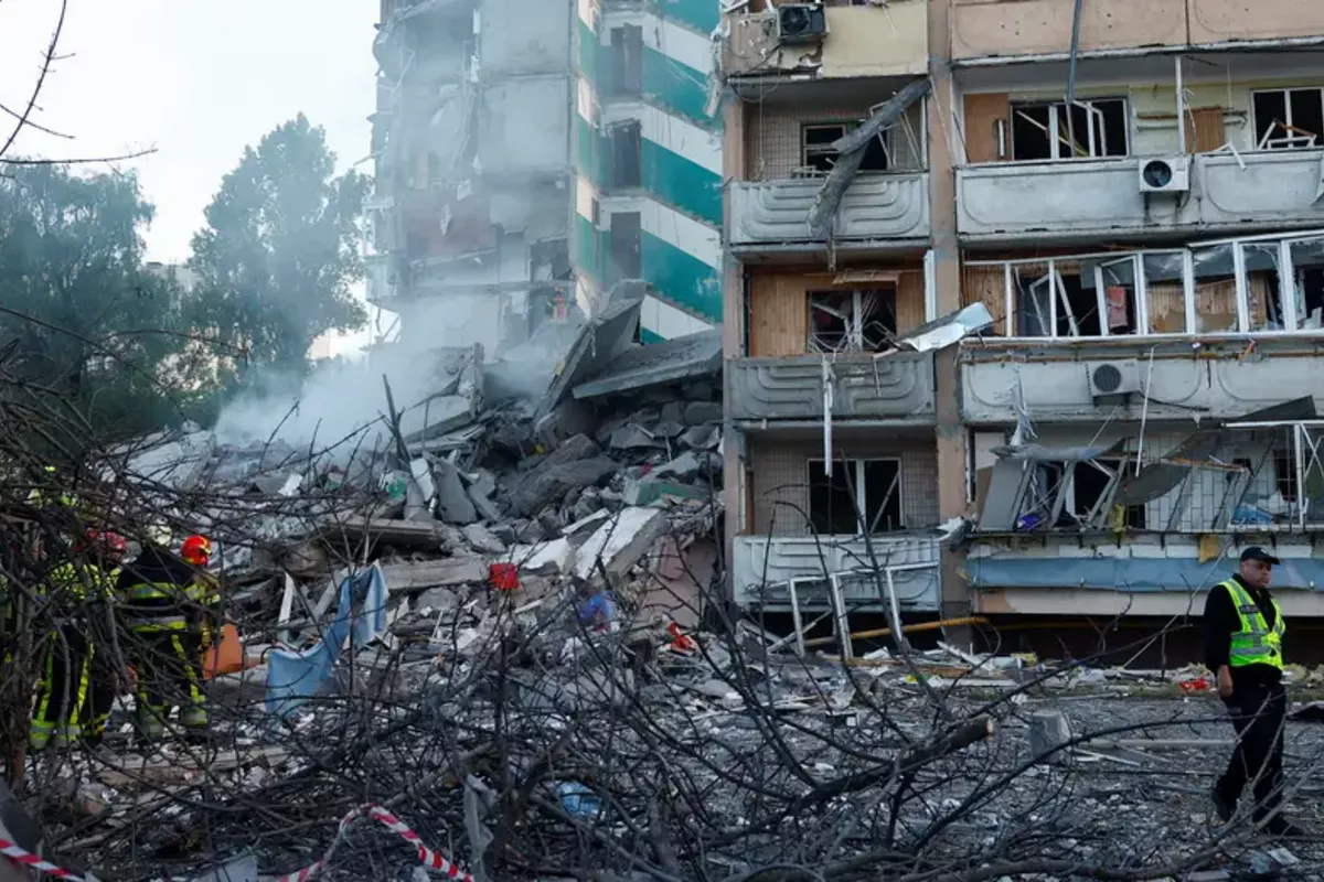 Russia Launches Massive Attack on Kyiv, Leaving Dozens Injured