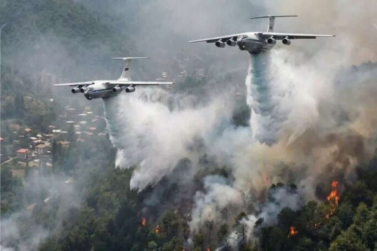 Belarus, Türkiye Join Efforts to Combat Mazandaran Forest Fire in Iran