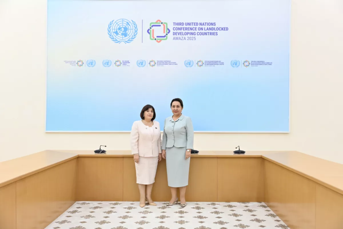 Azerbaijan Parliament Speaker Holds Meeting with Uzbek Counterpart