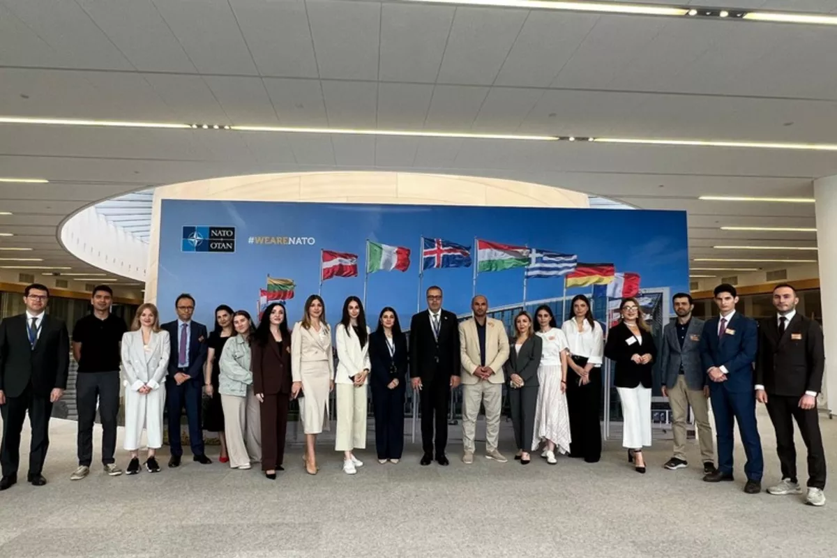 Azerbaijani Journalists Visit NATO Headquarters on 150th Anniversary of National Press