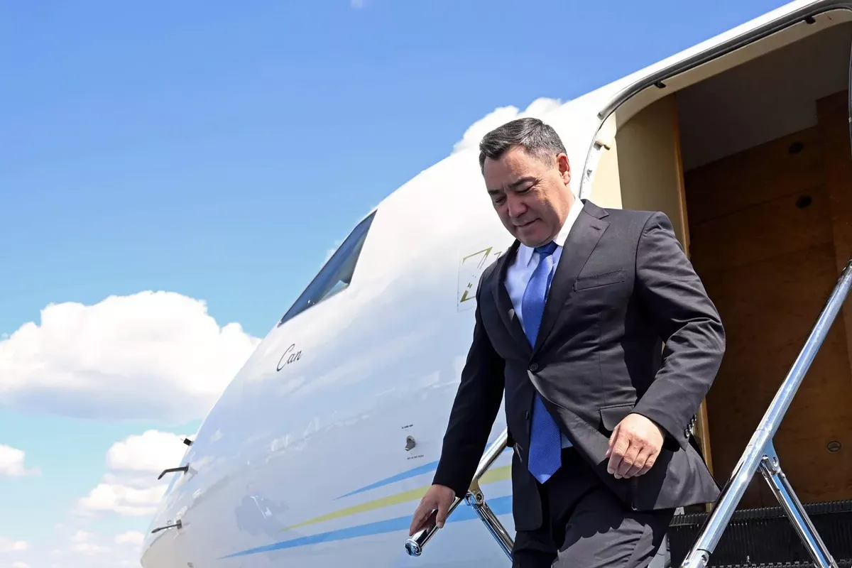 Kyrgyz President Zhaparov Arrives in Astana for Working Visit