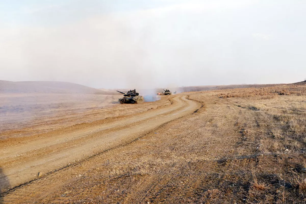 Azerbaijani Units Conduct Tactical Exercise