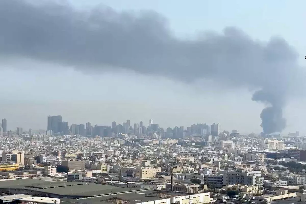 Iranian Drone Hits High-Rise in Bahrain, Sparks Fires - VIDEO