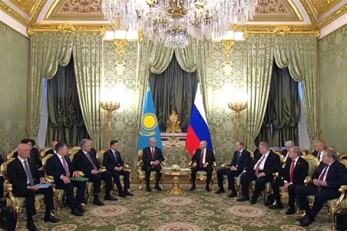 Kazakh President Begins Talks with Russian Counterpart in Moscow