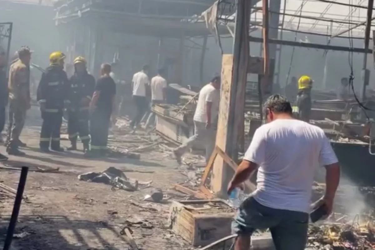 Major Fire Ravages Bukhara Market, Damaging 80% of Complex in Uzbekistan