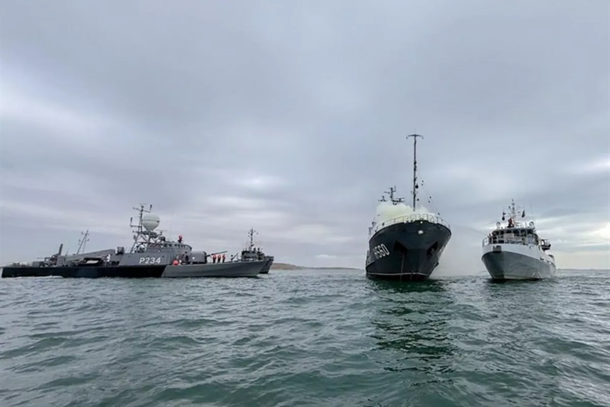 Iran, Azerbaijan Hold Joint Naval Drill in Caspian Sea