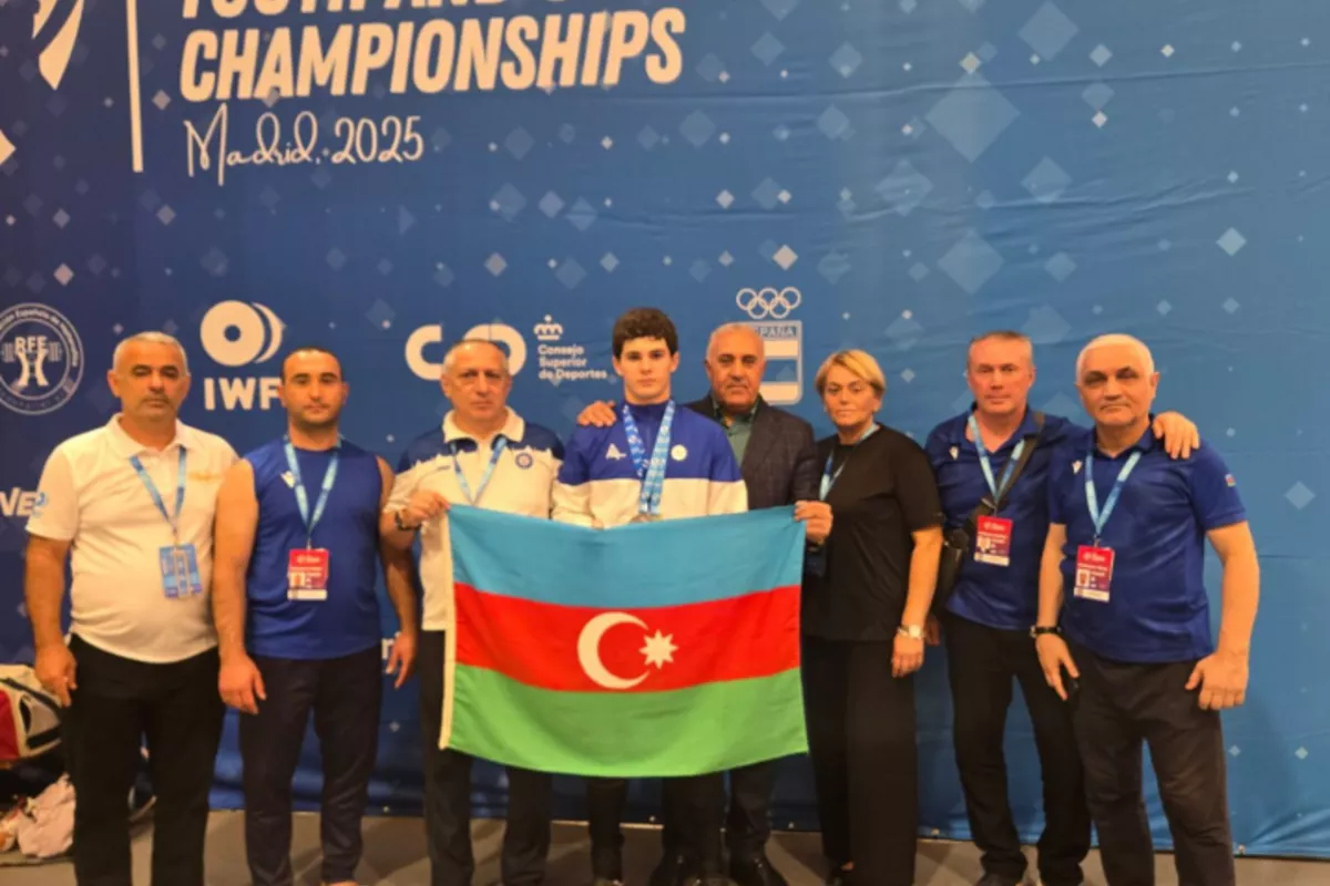 Azerbaijani Powerlifter Wins Two Medals at 2025 European Youth and U15 Championships