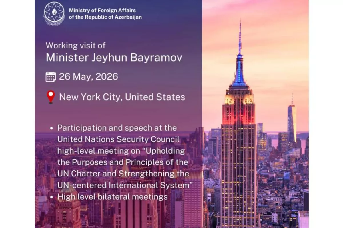 Azerbaijani Foreign Minister Leaves for Working Visit to New York
