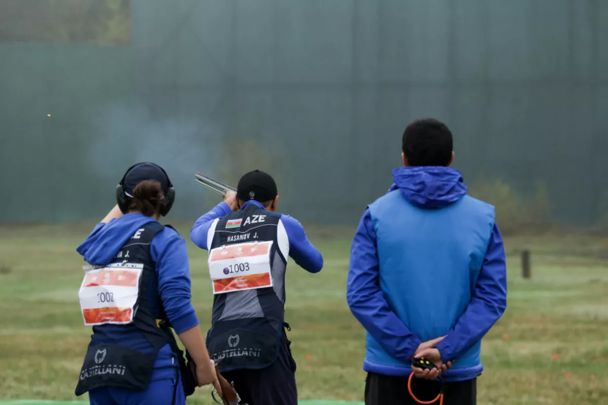 Azerbaijani Shooters Take Bronze in CIS Games Mixed Skeet Event