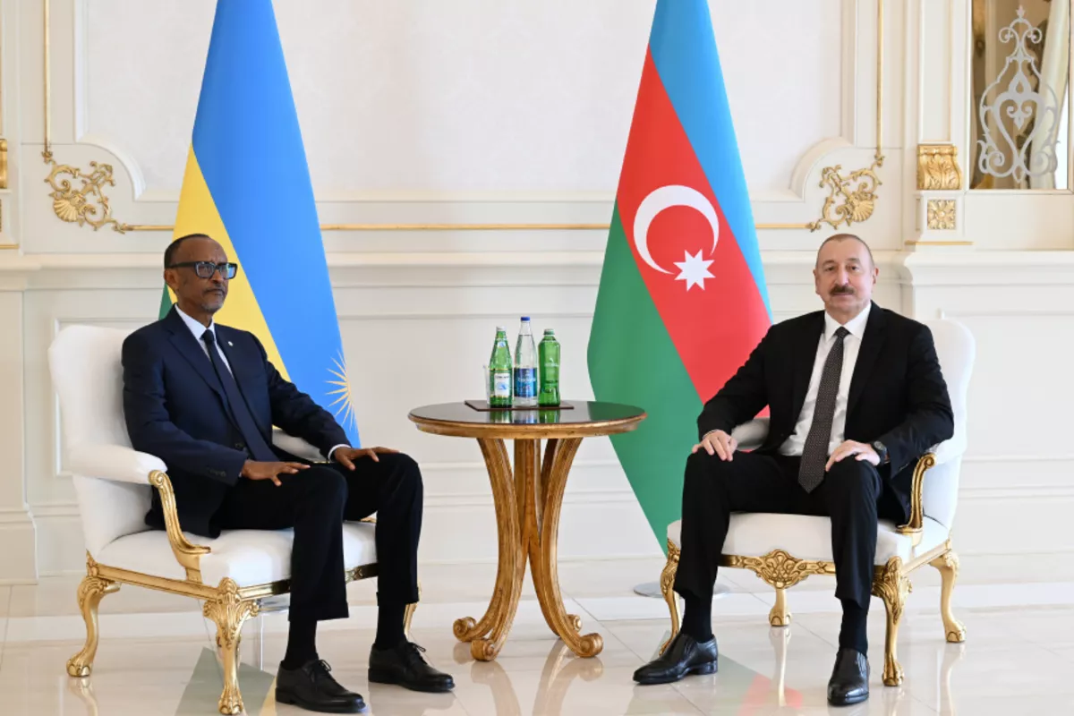 Azerbaijan’s President Ilham Aliyev Holds Private Meeting with Rwanda’s President