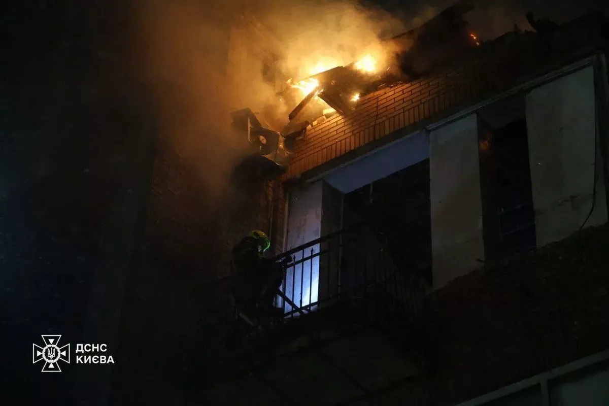 Russian Night Attack Hits Ukraine's Kyiv, One Person Injured