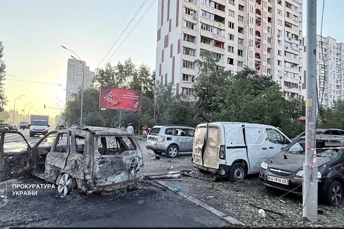 Lithuanian Embassy, 25 Ambulances Damaged in Russian Attack on Kyiv