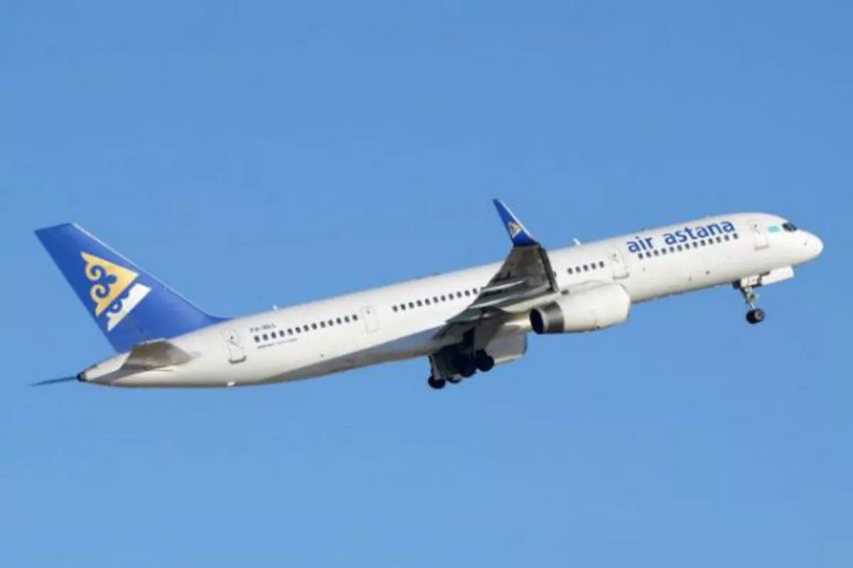 First Air Astana Flight From Atyrau Lands in Baku for Ceremonial Welcome