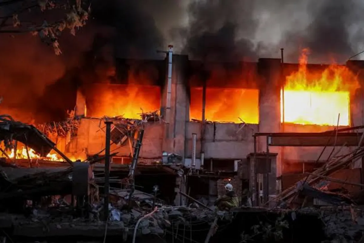 Russian Strike Damages Ukrainian Thermal Power Plant