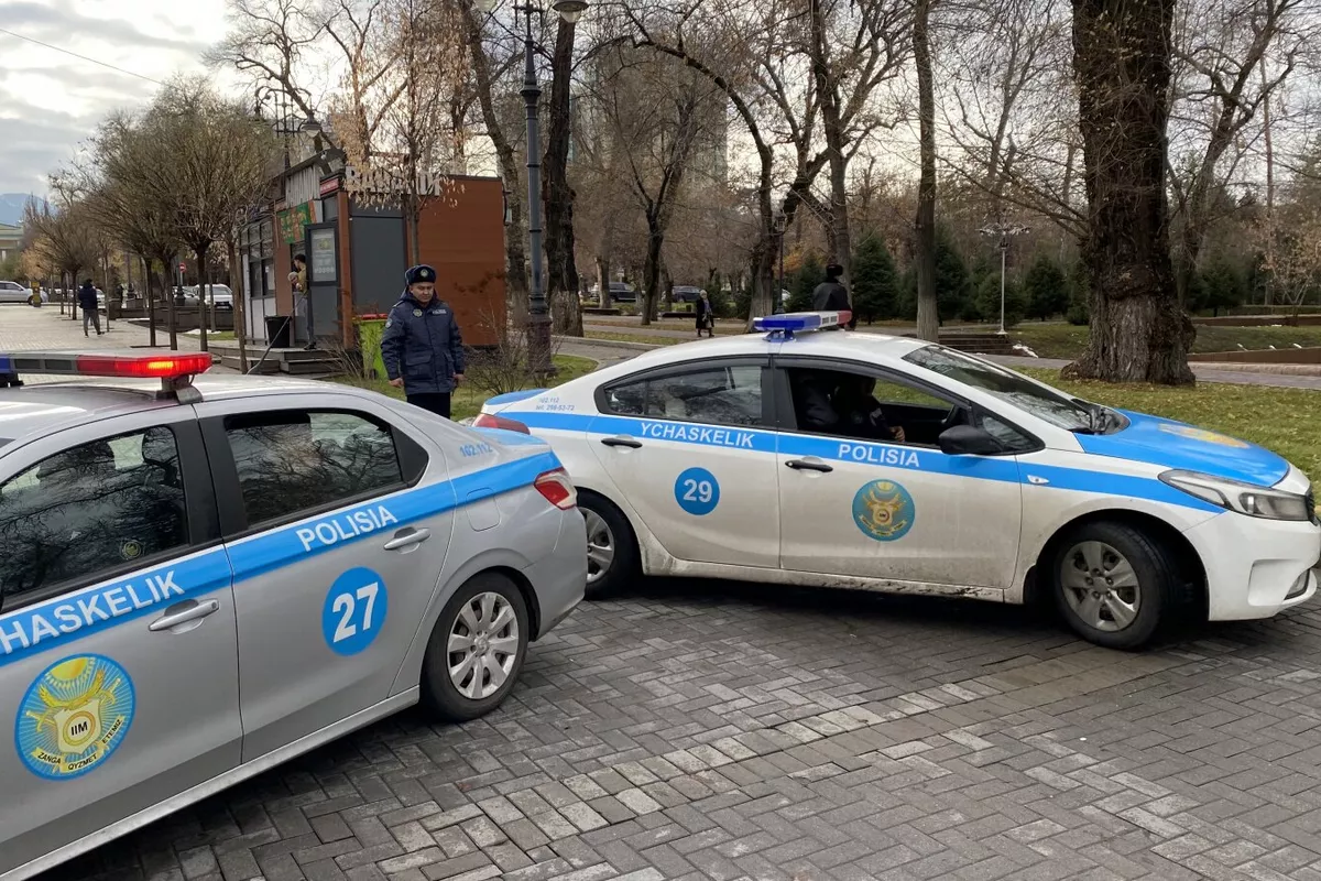 Woman Detained After Stoning Patrol Car in Kazakhstan's Almaty