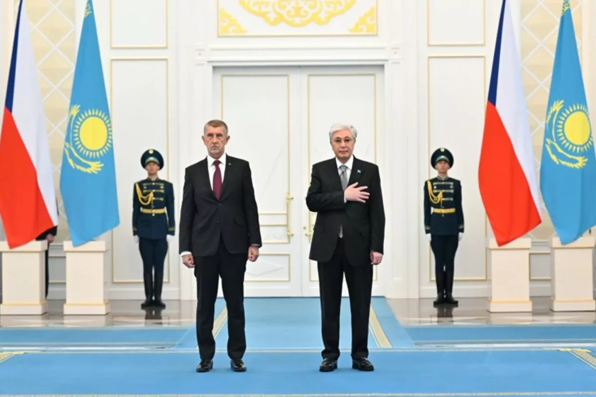 Czech PM Arrives at Akorda Palace for High-Level Talks in Kazakhstan