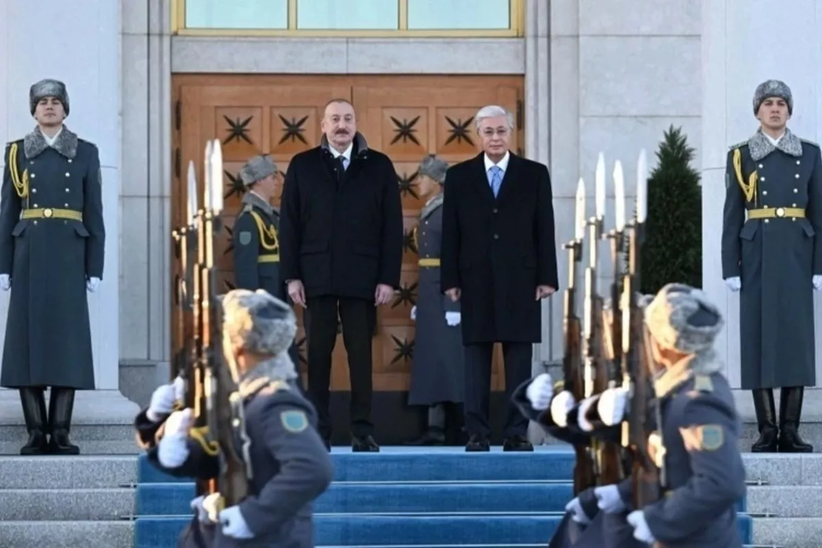Live from Presidential Palace: Azerbaijani President’s Arrival and Welcome Ceremony in Kazakhstan