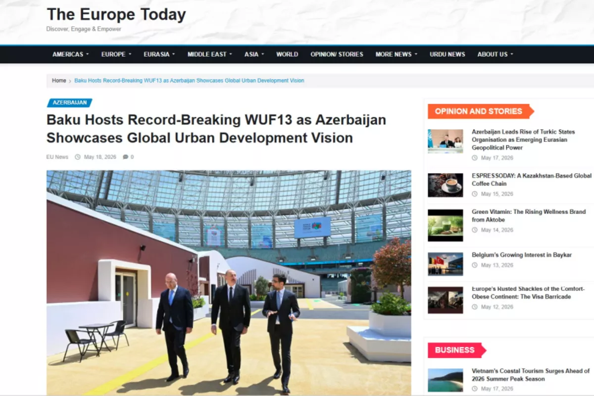 WUF13 in Baku Gains Broad Global Media Coverage