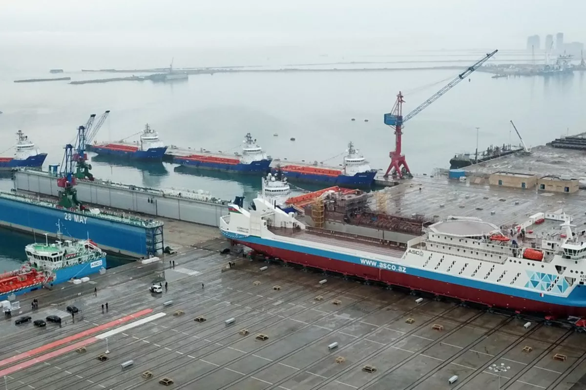 Baku Shipyard to Build Two Container Ships for Kazakhstan