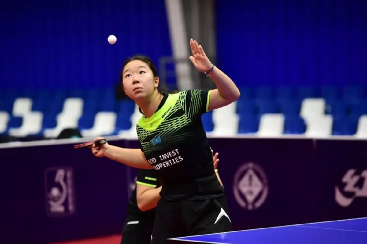 Kazakh Table Tennis Player Secures Bronze Medal in Women’s Doubles at US Table Tennis Event