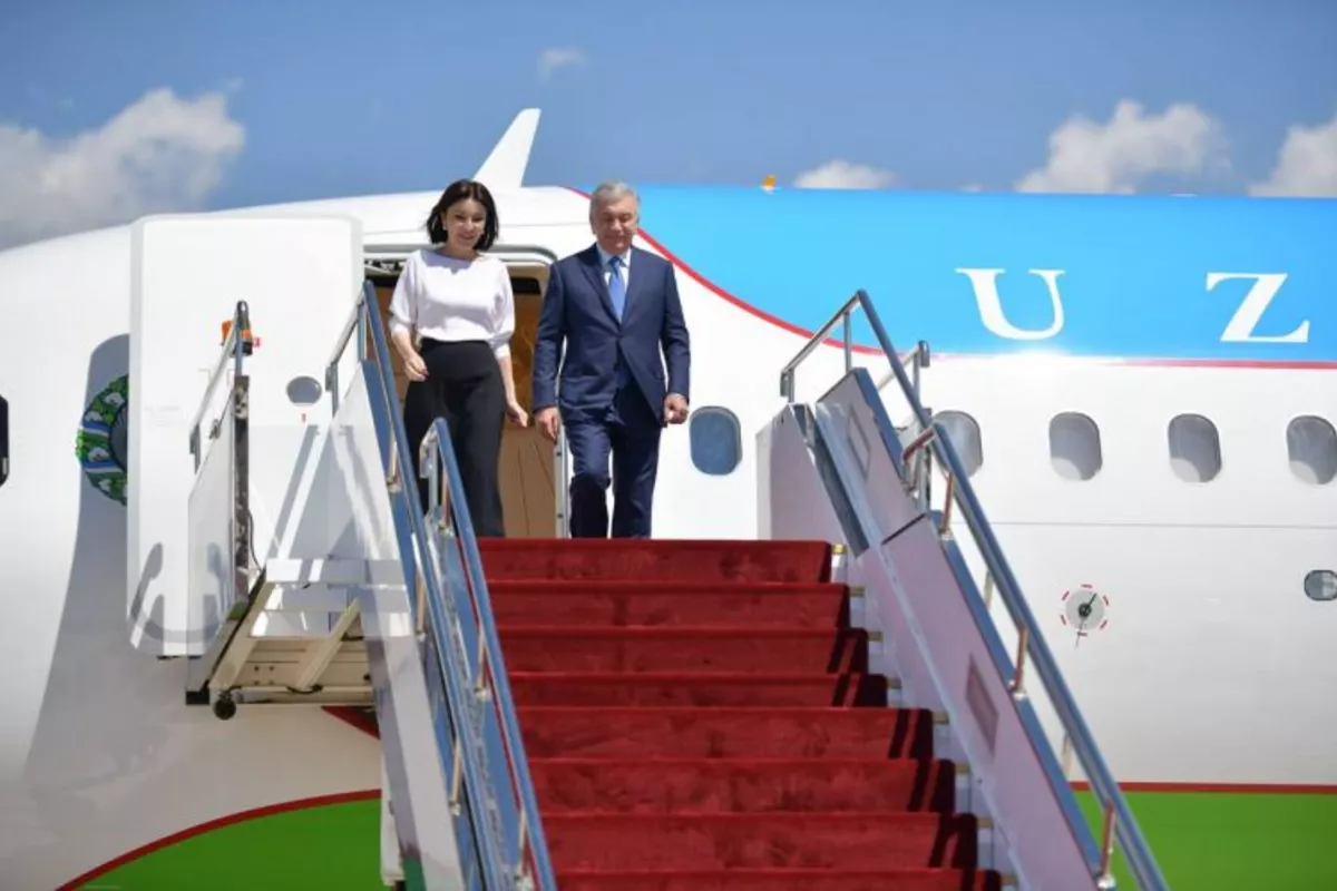 Uzbek President Arrives in Kyrgyzstan for State Visit