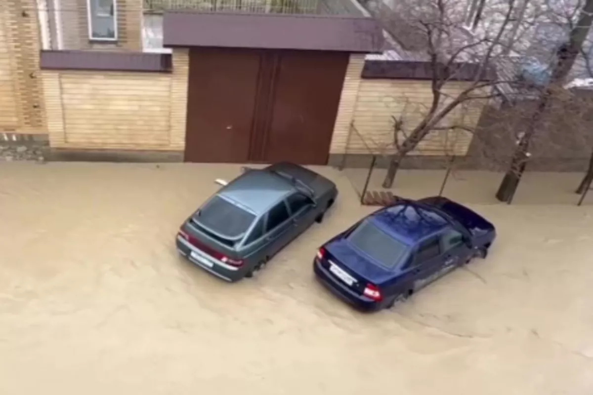 Mass Evacuations as Floodwaters Swamp Village in Russia's Dagestan
