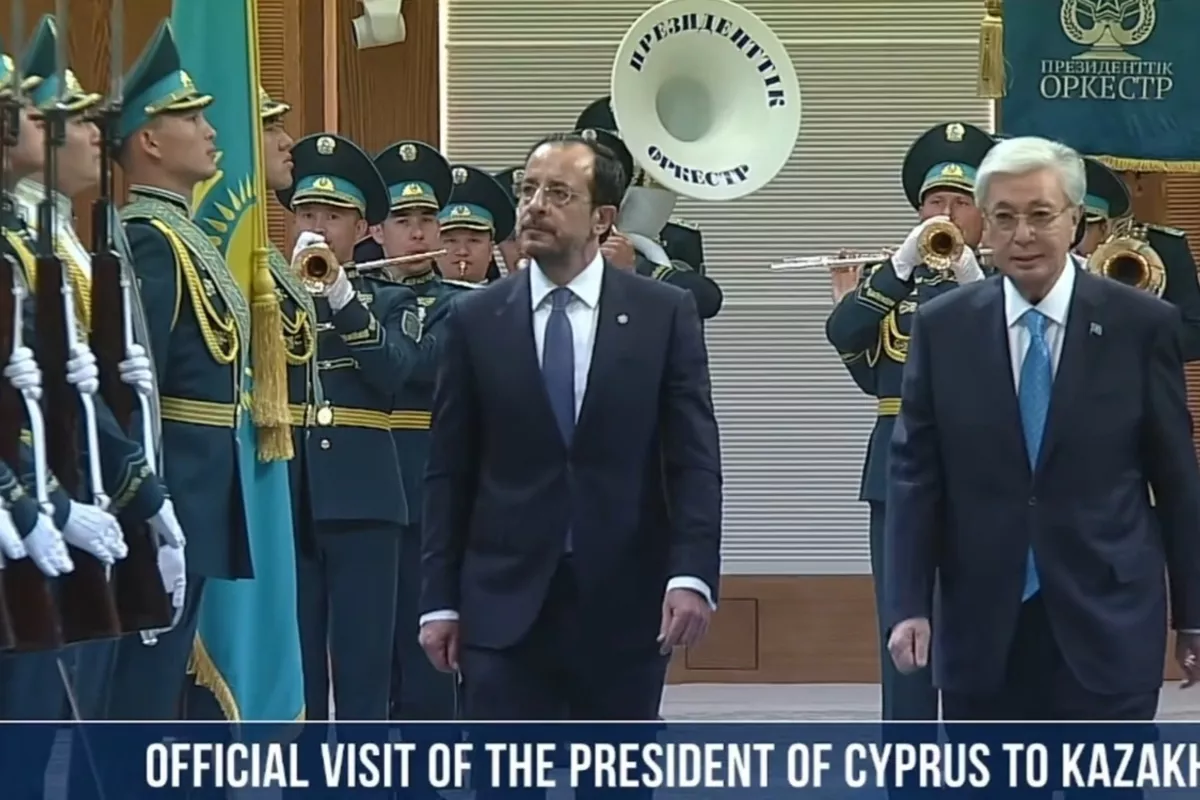 Kazakh Leader Welcomes Cyprus President in Astana - VIDEO