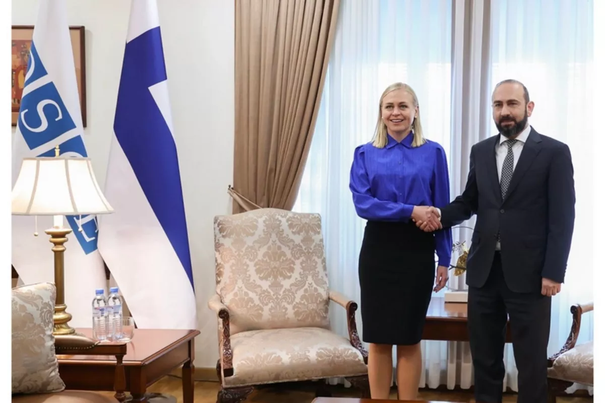 Armenian FM Holds Talks with OSCE Chair-in-Office Elina Valtonen in Yerevan
