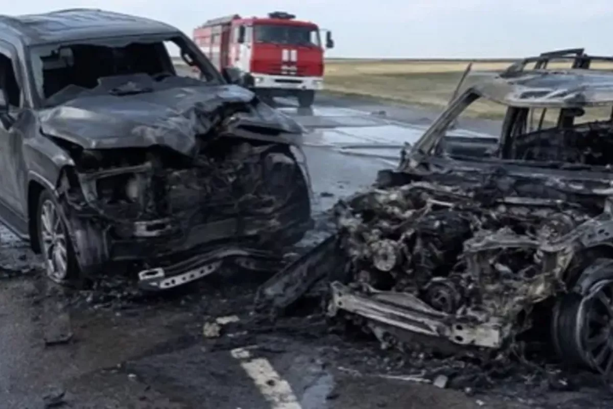 Fiery Three-Car Collision Leaves Five Dead on Kazakhstan's Highway