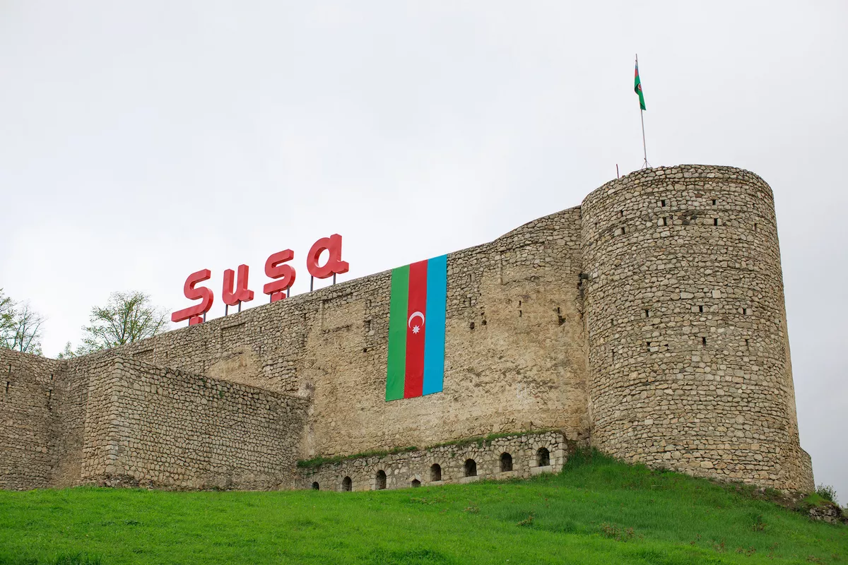 International Tourists Arrive in Azerbaijan's Shusha