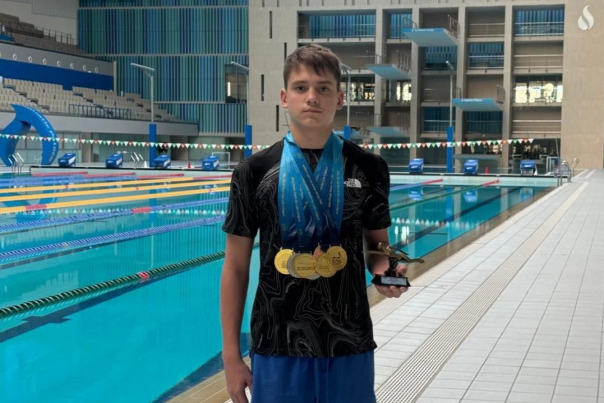 Azerbaijani Swimmer Wins Seven Medals at Abu Dhabi Swim for Life Championship