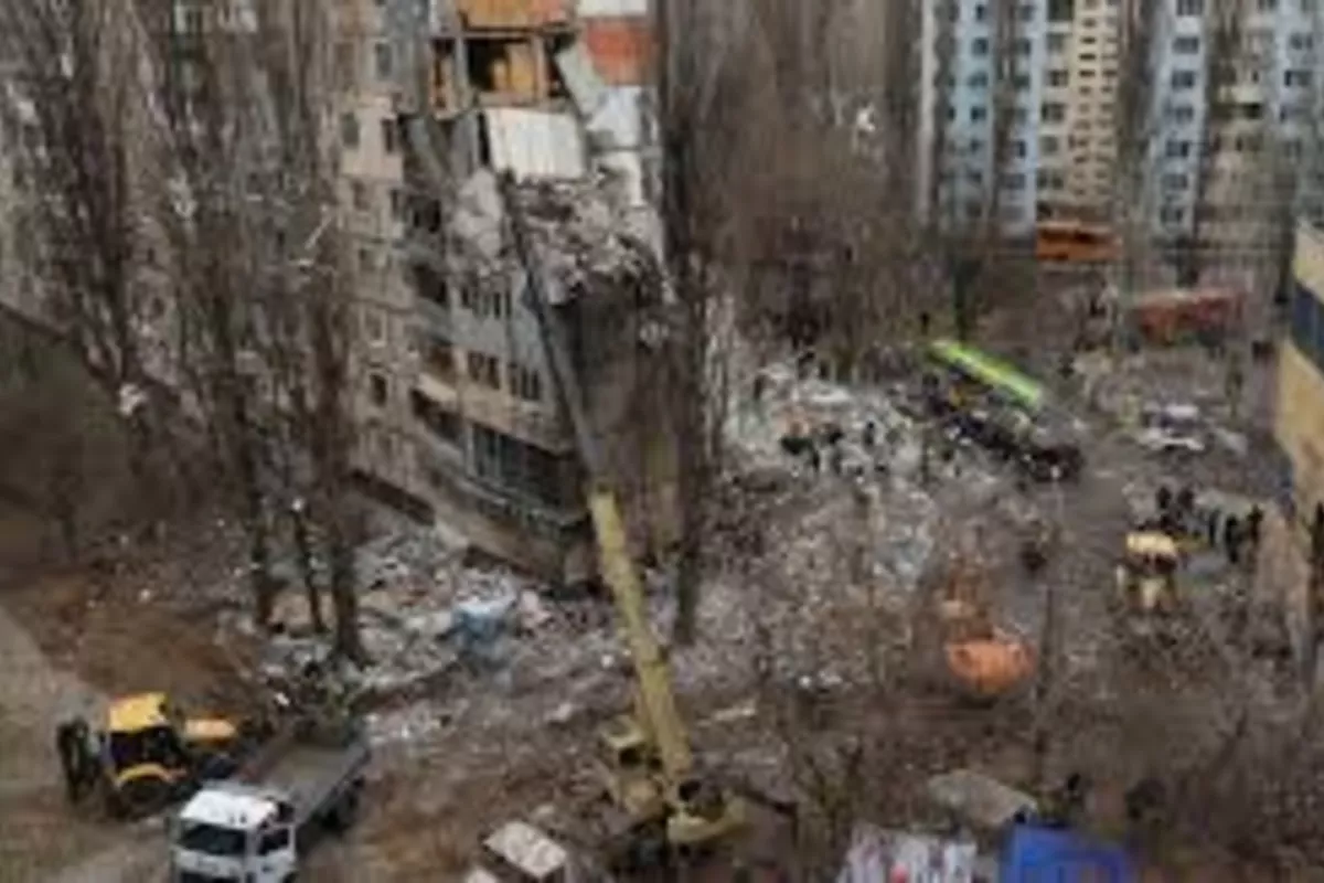 Russian Drone Strike Damages High-Rise in Ukraine’s Odesa