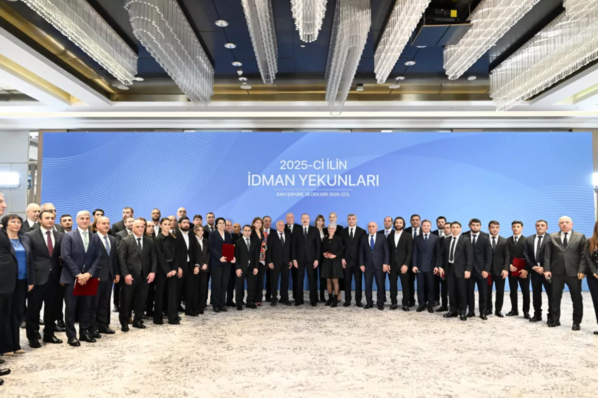 President Aliyev Attends Ceremony for 2025 Sports Achievements