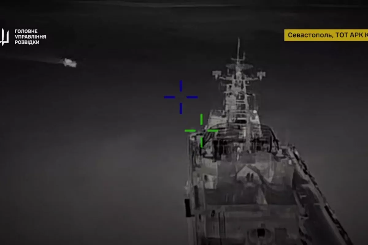 Ukraine Claims Successful Strikes on Two Russian Warships in Crimea - VIDEO