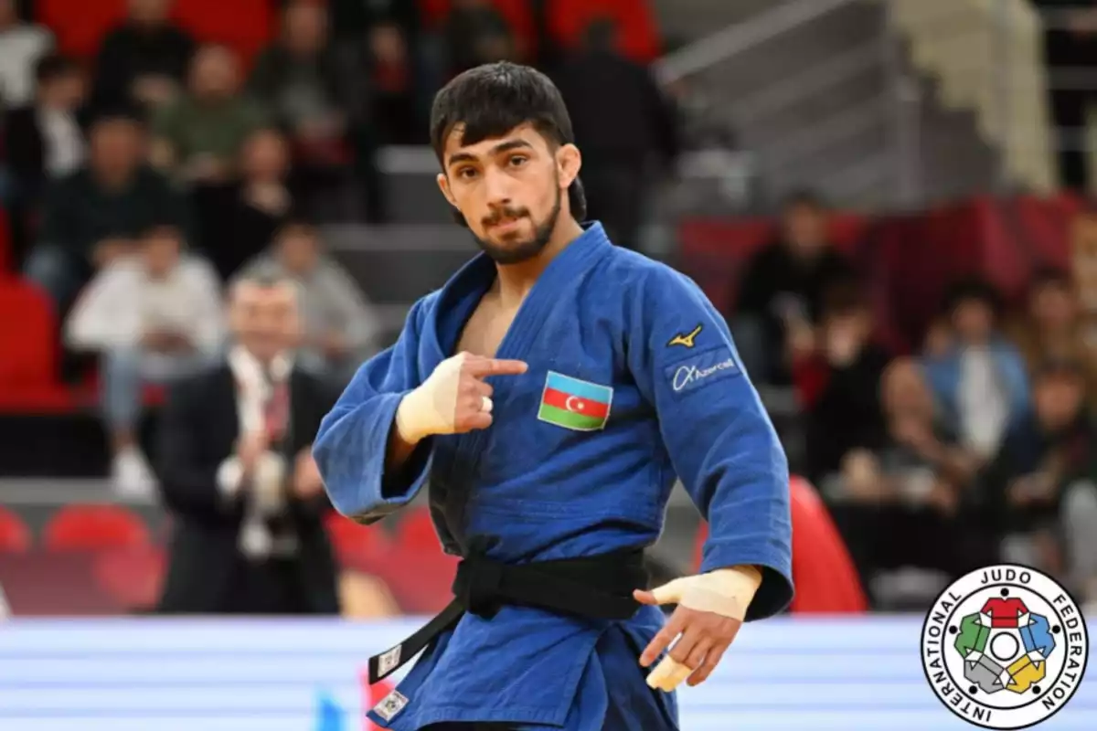 Azerbaijani Judoka Bags Silver at Tashkent Grand Slam