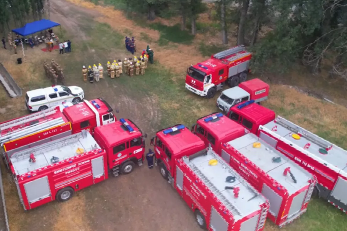 Kyrgyzstan and Kazakhstan Conduct Joint Fire Drills
