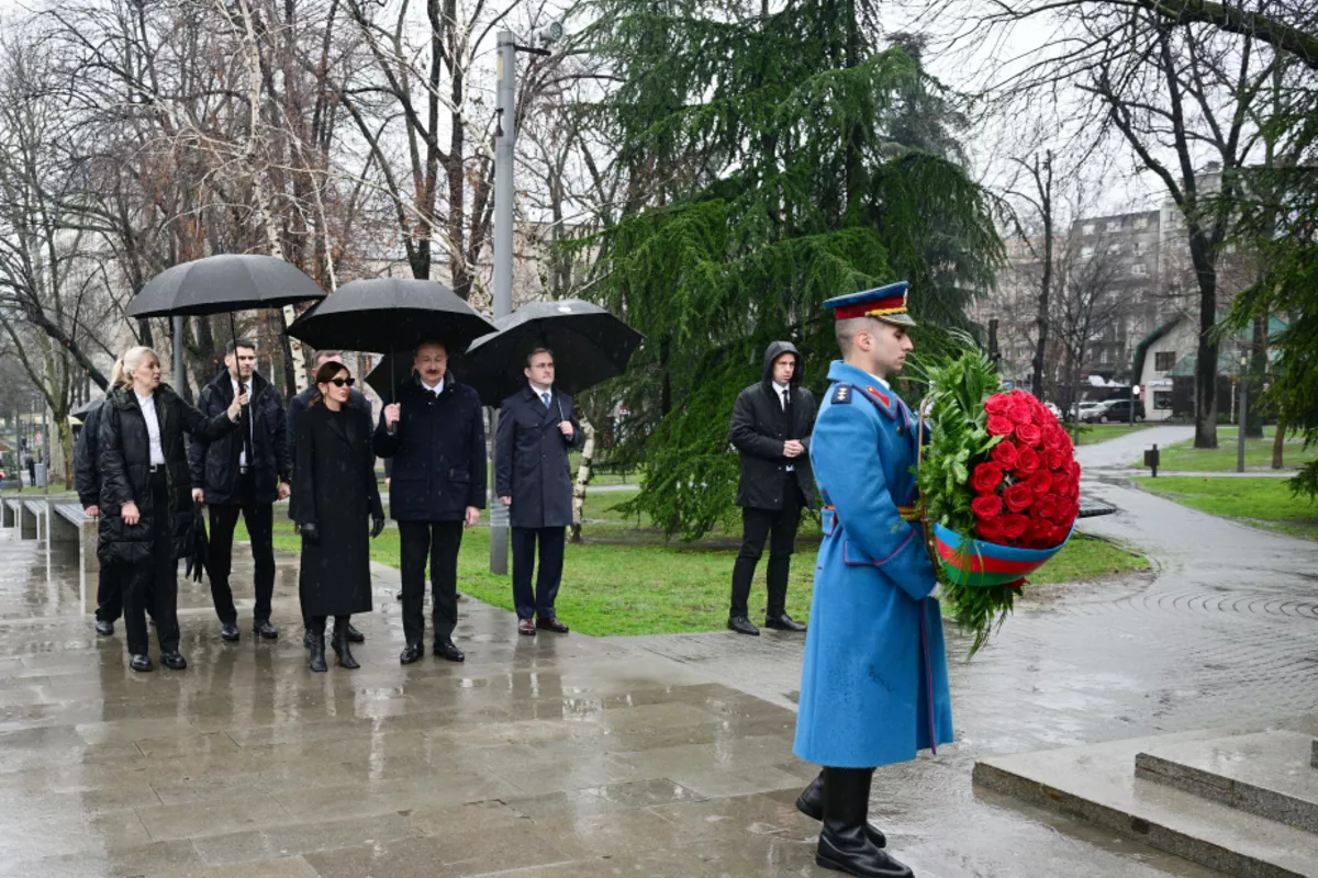 Ilham Aliyev Visited Monuments to Heydar Aliyev and Milorad Pavić in Belgrade.