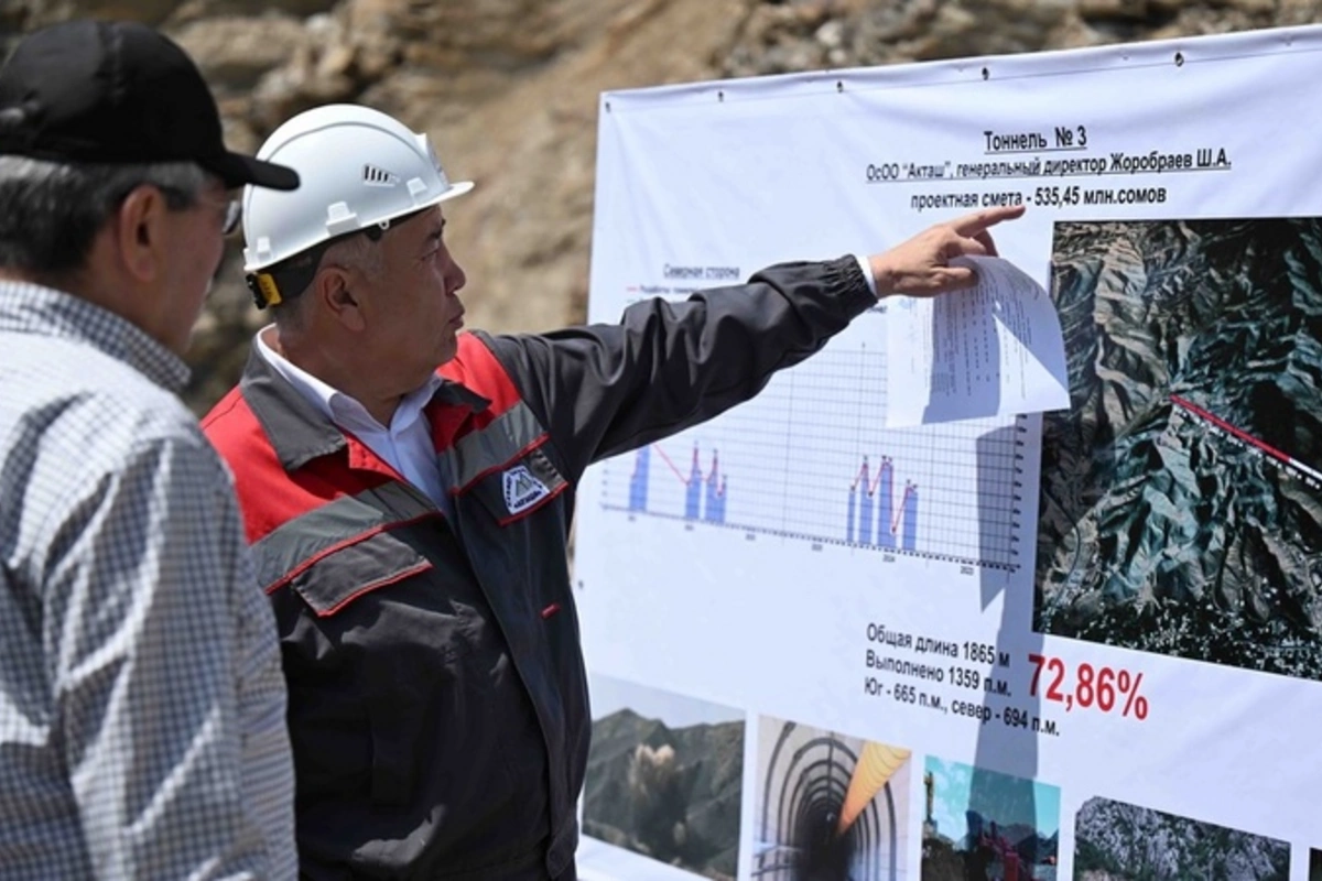 Adylbek Kasymaliev Inspects Construction of Algakadam Water Canal in Batken Region