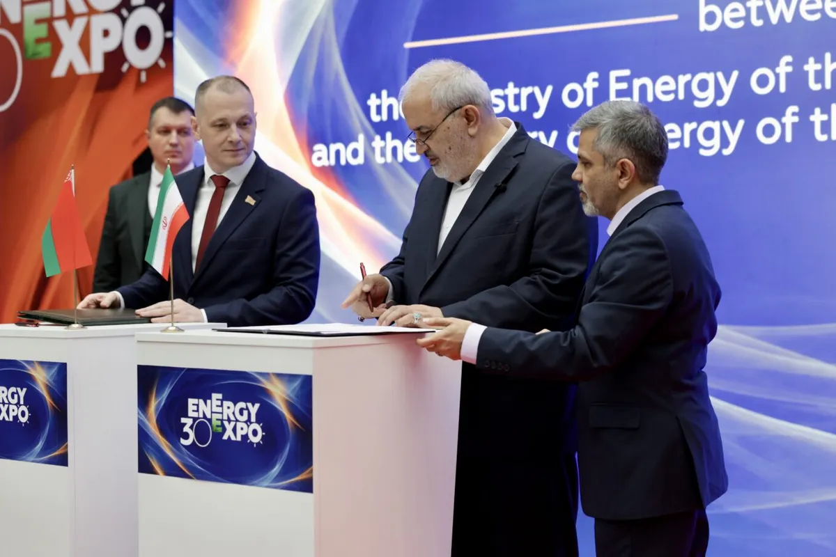 Iran, Belarus Sign Energy Cooperation Memorandum