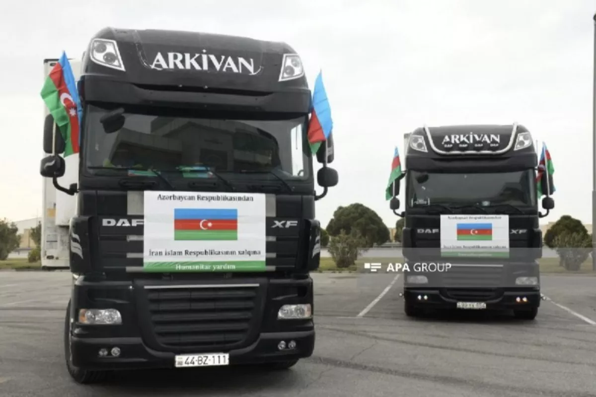 Azerbaijan Delivers 82 Tons of Humanitarian Aid to Iran