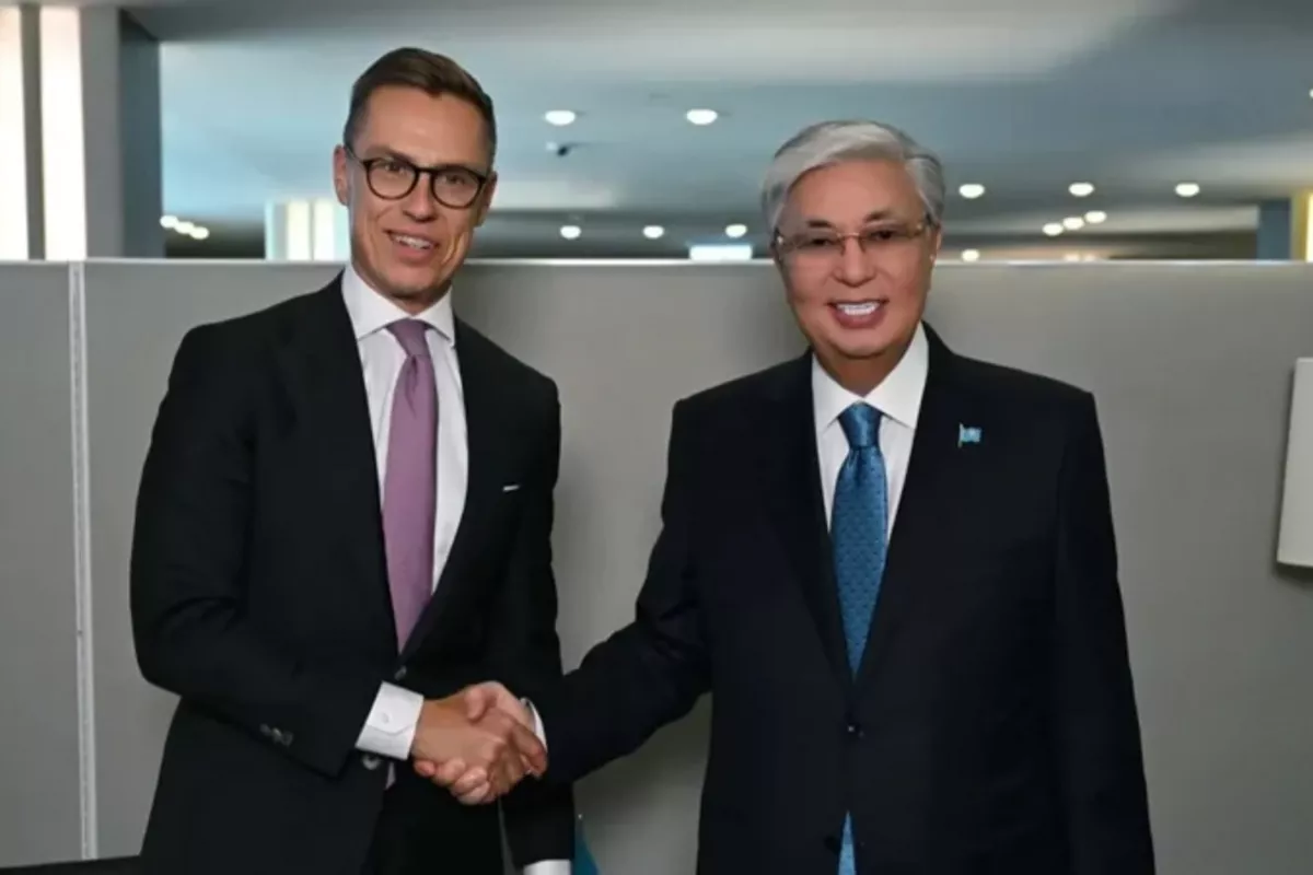 Kazakh, Finnish Presidents Discuss Strengthening Bilateral Relations at UN Assembly