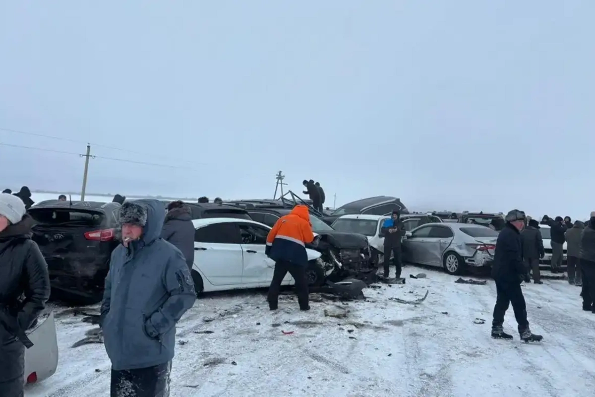 Nearly 100 Vehicles Involved in Massive Pile-Up in Kazakhstan