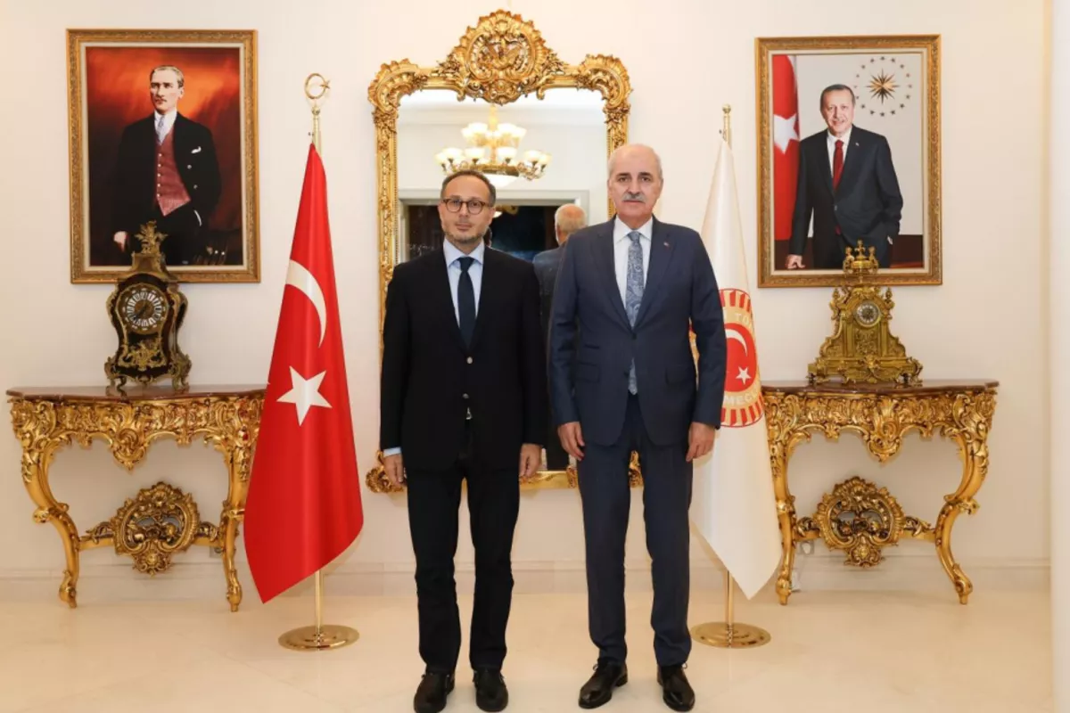 Turkish Grand National Assembly Speaker Holds Meeting with TURKPA Secretary General