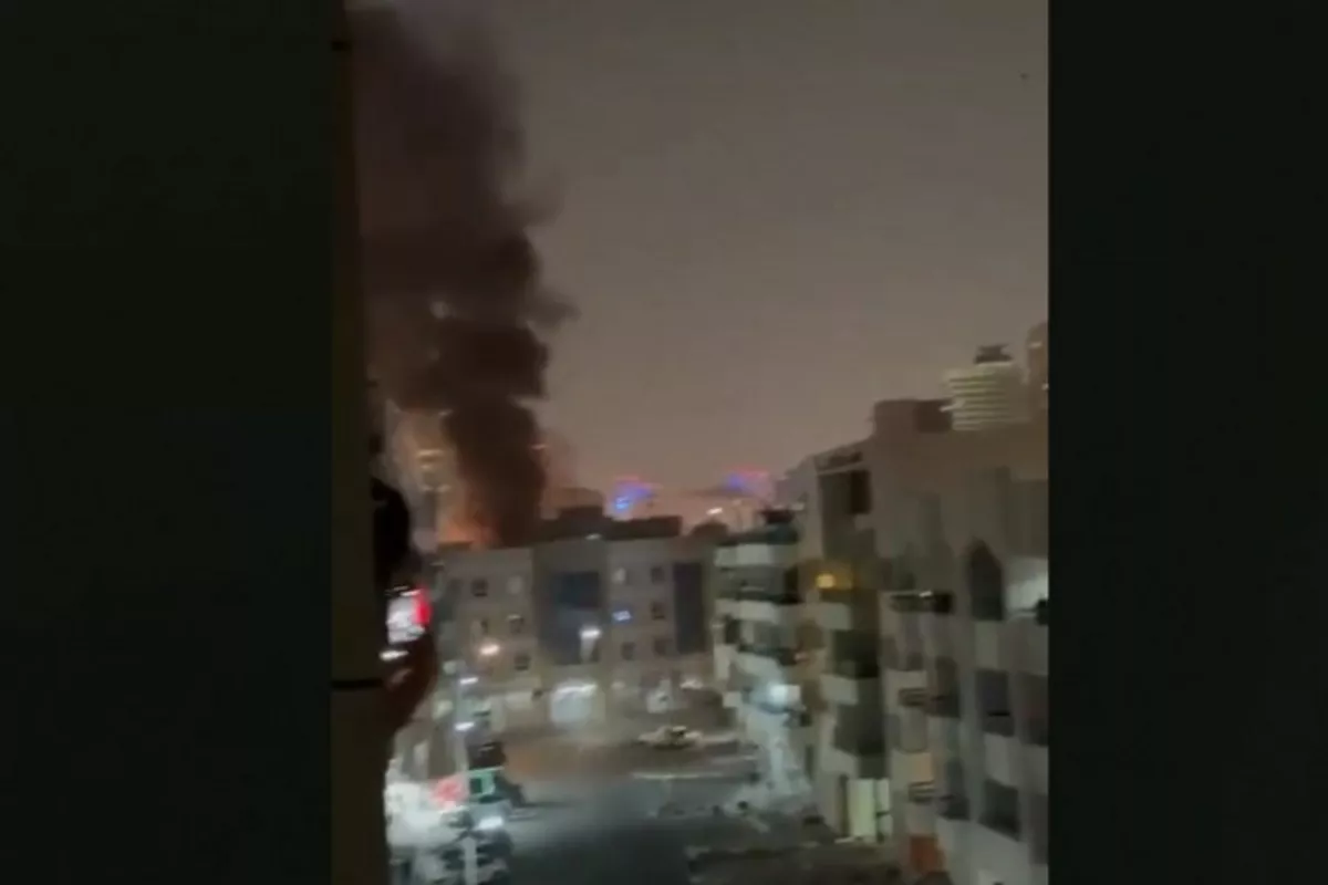 Watch: Moment of Iranian Drone Hits US Consulate in Dubai