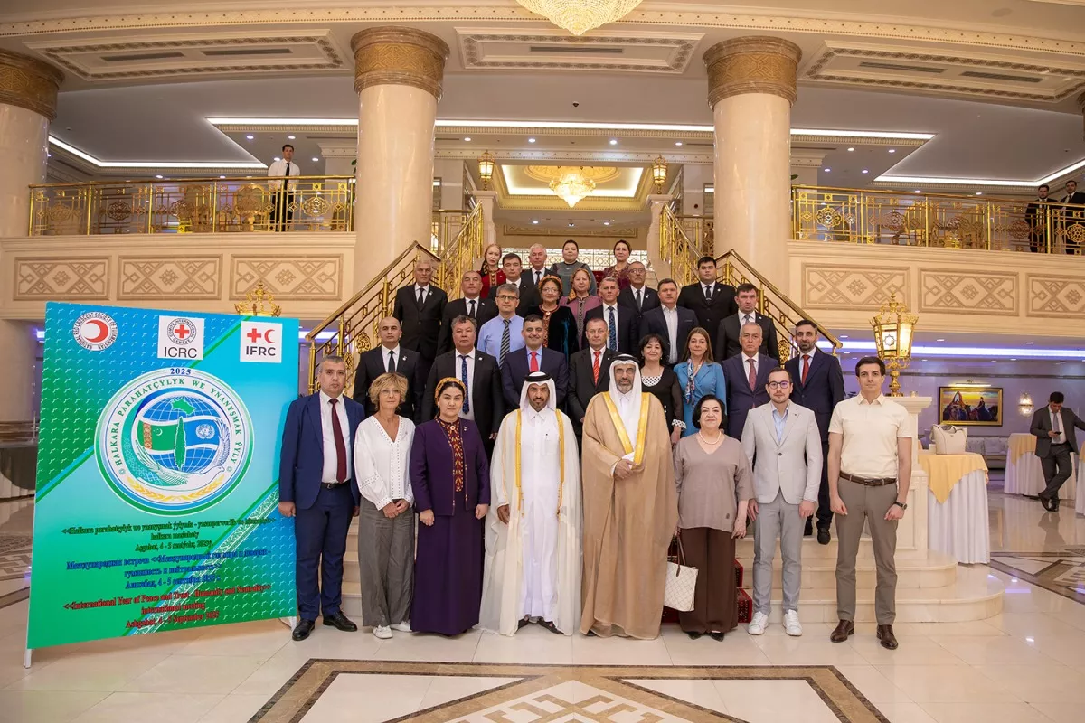 QRCS Attends CIS RCRC Meetings, Signs MoU With Red Crescent of Turkmenistan
