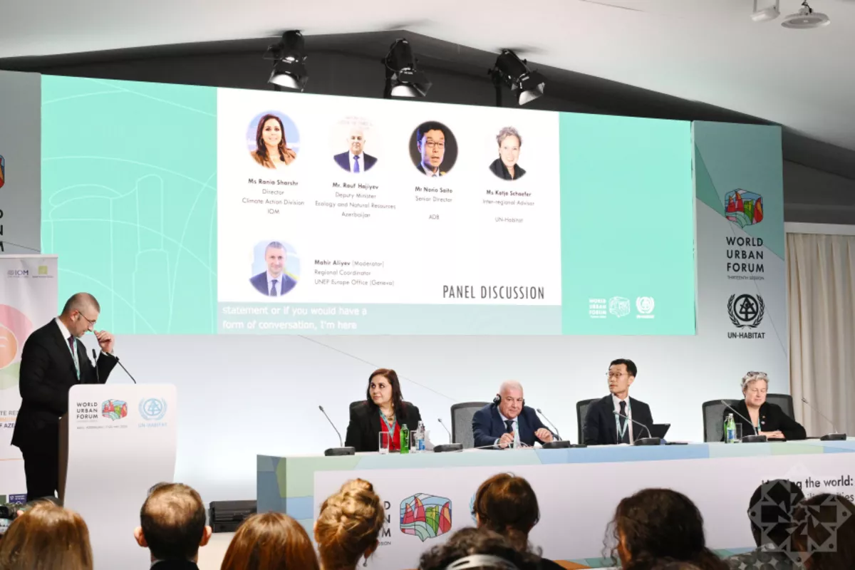 Baku-Hosted WUF13 Features Caspian Climate Resilience Dialogue